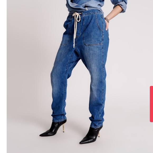 NWT One Teaspoon Shabbies size L drawstring jeans. - Picture 2 of 13